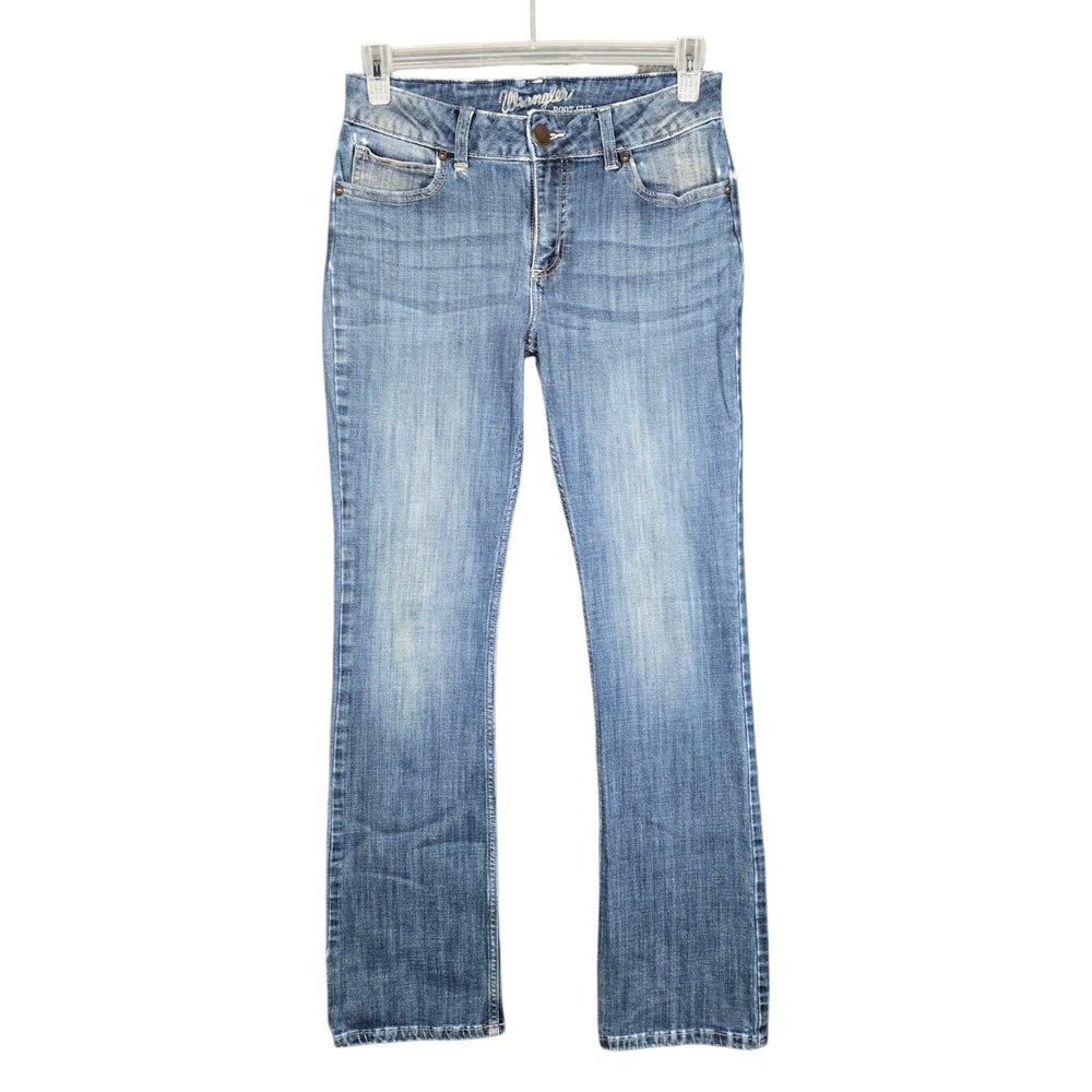 Wrangler Boot Cut Jeans Womens 9 Western Denim Medium Wash Stretch Denim 30x32